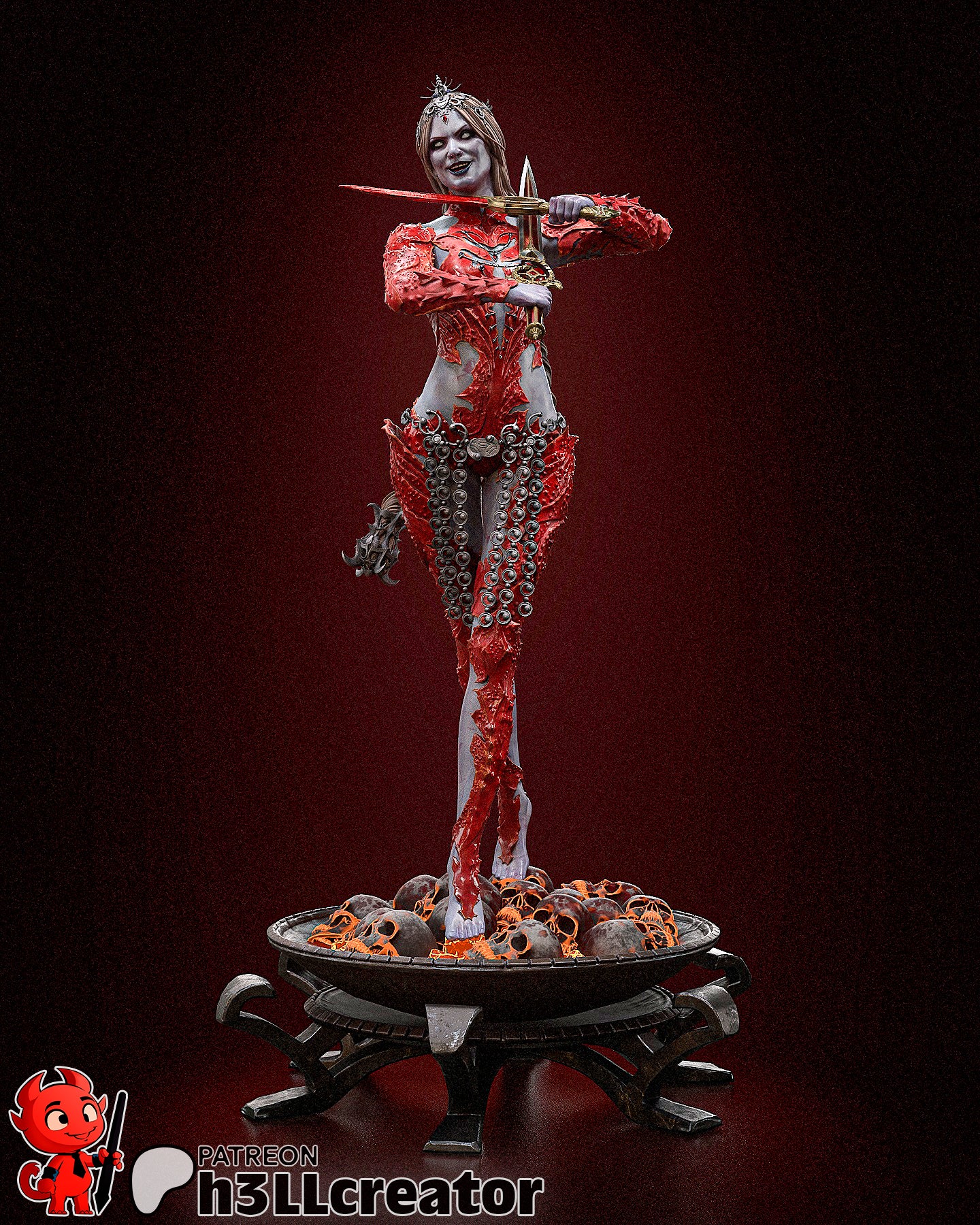 Orin the Red (Baldur's Gate 3 Resin Figure)