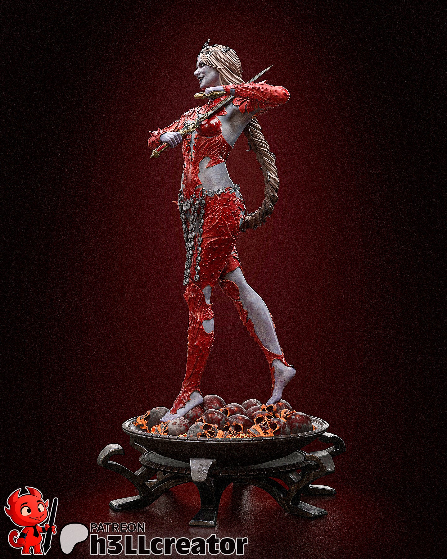 Orin the Red (Baldur's Gate 3 Resin Figure)