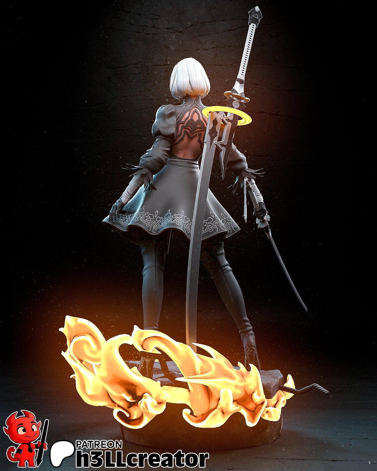 2B (NieR: Automata Scale Resin Figure)